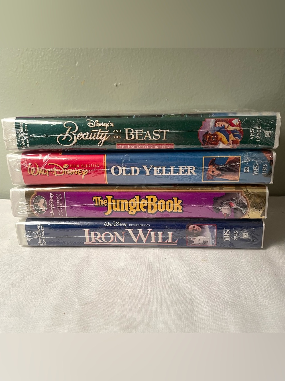 4 New Sealed Disney VHS Movies on Tape in Clamshell Cases for VCR Kids Children
